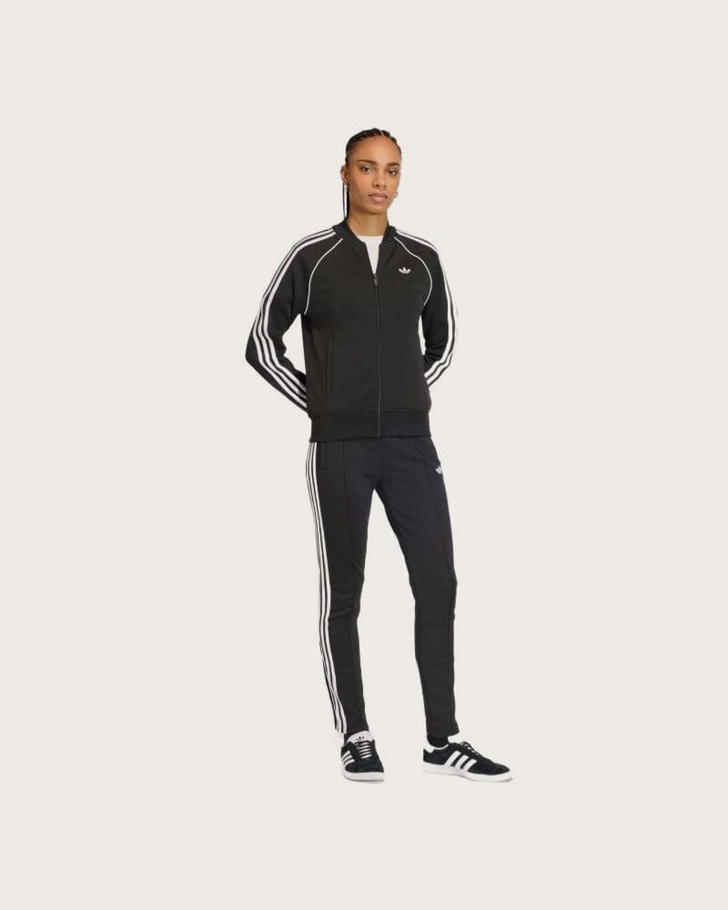 Dámska mikina so zipsom ADIDAS ORIGINALS SST TT- BLACK WHITE – fotka 3
