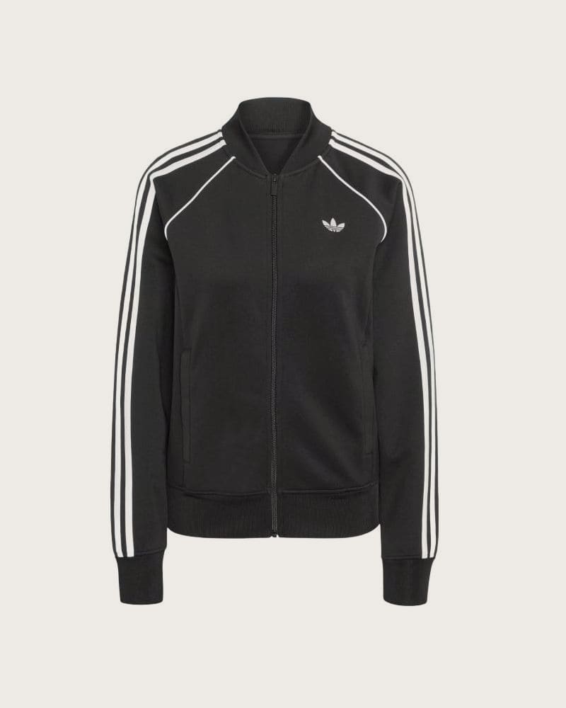 Dámska mikina so zipsom ADIDAS ORIGINALS SST TT- BLACK WHITE – fotka 6
