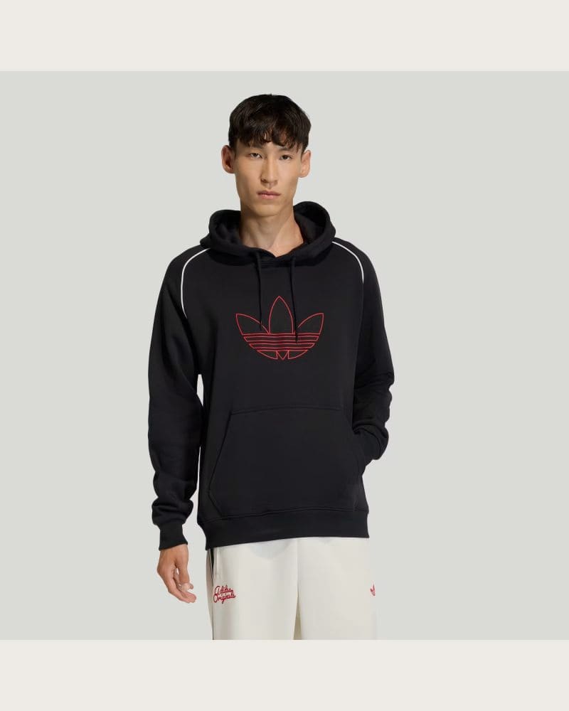 Pánska mikina s kapucňou ADIDAS ORIGINALS HD BLACK – fotka 3