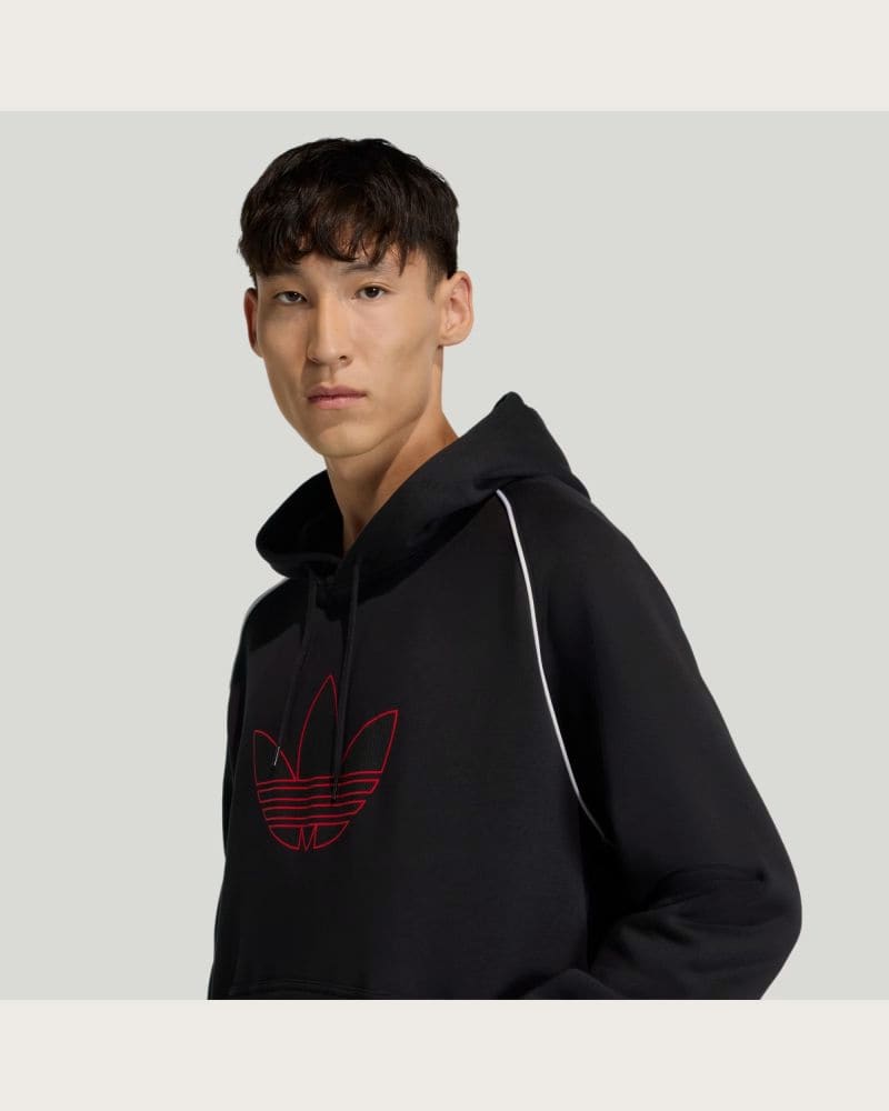 Pánska mikina s kapucňou ADIDAS ORIGINALS HD BLACK – fotka 6