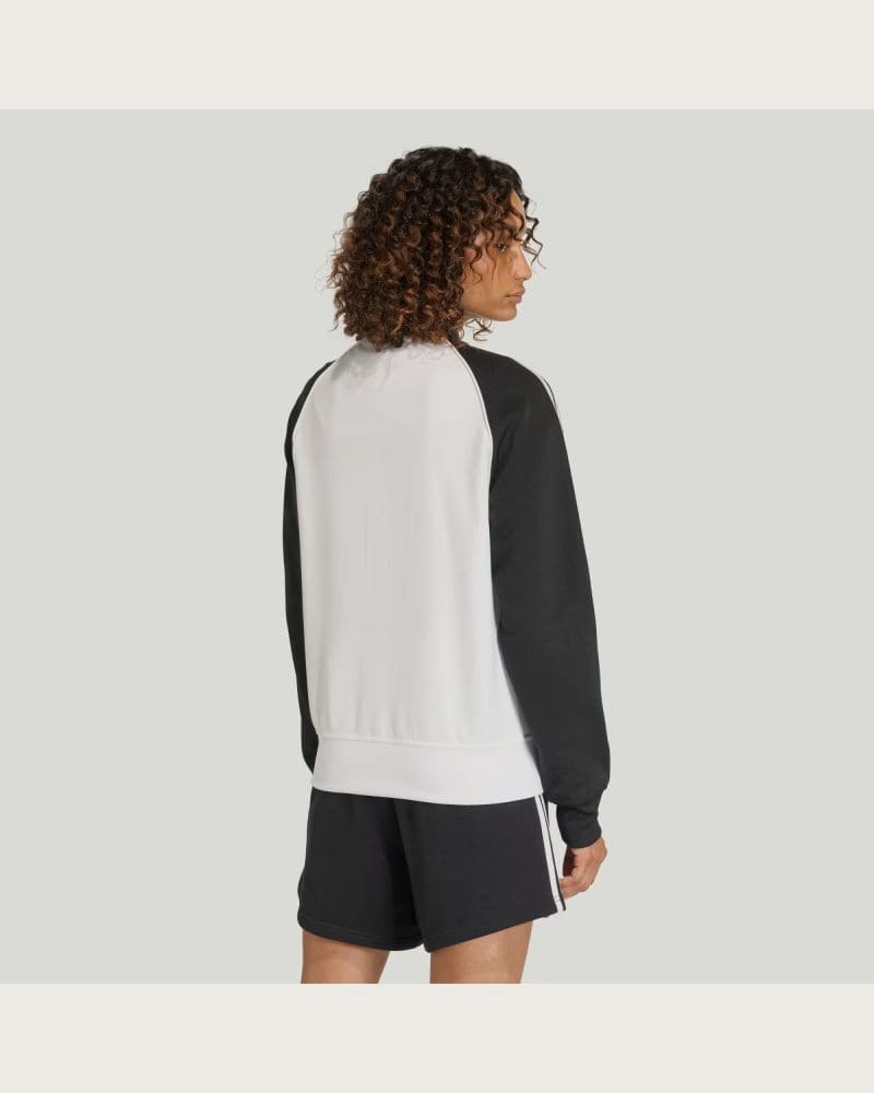 Dámska mikina so zipsom ADIDAS ORIGINALS SST TT WHITE BLACK – fotka 3