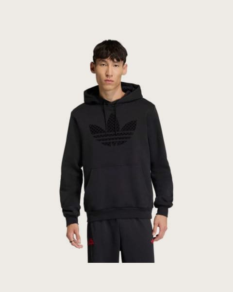Pánska mikina s kapucňou ADIDAS ORIGINALS MONOGRAM HD BLACK