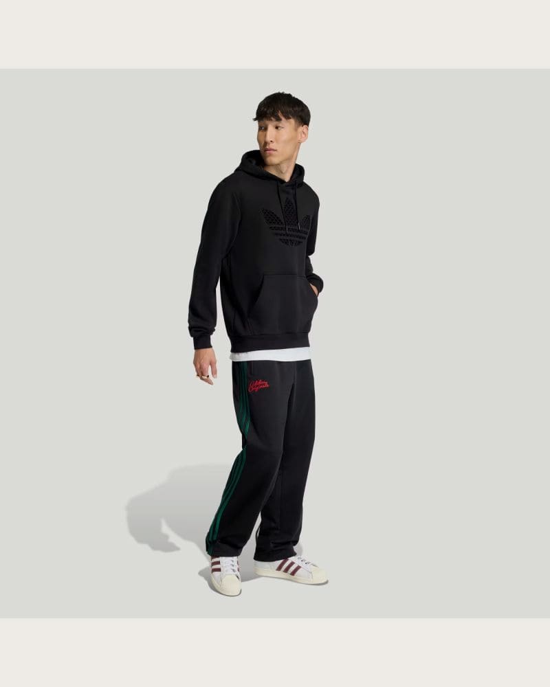 Pánska mikina s kapucňou ADIDAS ORIGINALS MONOGRAM HD BLACK – fotka 6