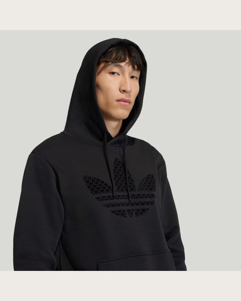 Pánska mikina s kapucňou ADIDAS ORIGINALS MONOGRAM HD BLACK – fotka 8