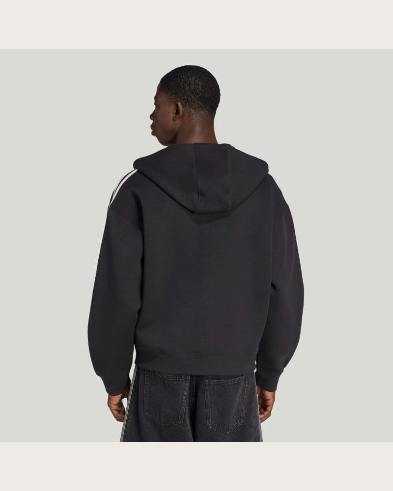 Pánska mikina so zipsom ADIDAS ORIGINALS SPACER HOODIE BLACK – fotka 3