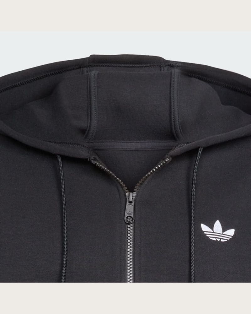 Pánska mikina so zipsom ADIDAS ORIGINALS SPACER HOODIE BLACK – fotka 7
