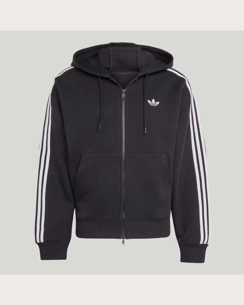 Pánska mikina so zipsom ADIDAS ORIGINALS SPACER HOODIE BLACK – fotka 8