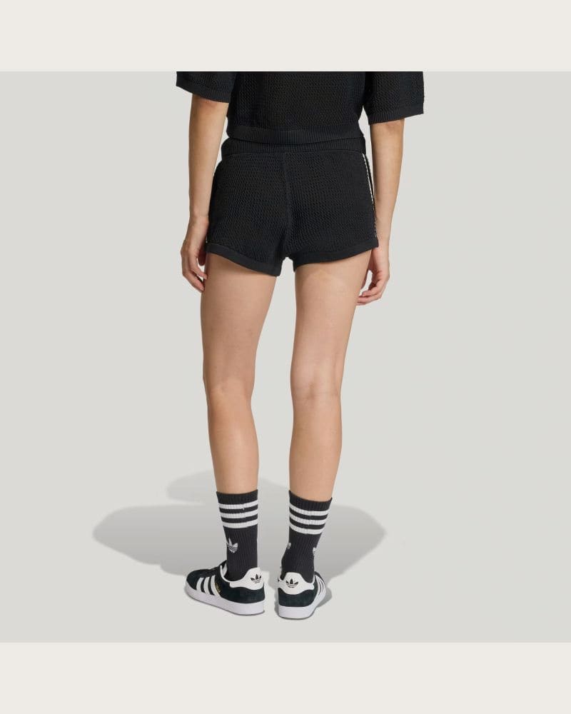 Dámske kraťasy ADIDAS ORIGINALS CROCHET SHORTS BLACK – fotka 3