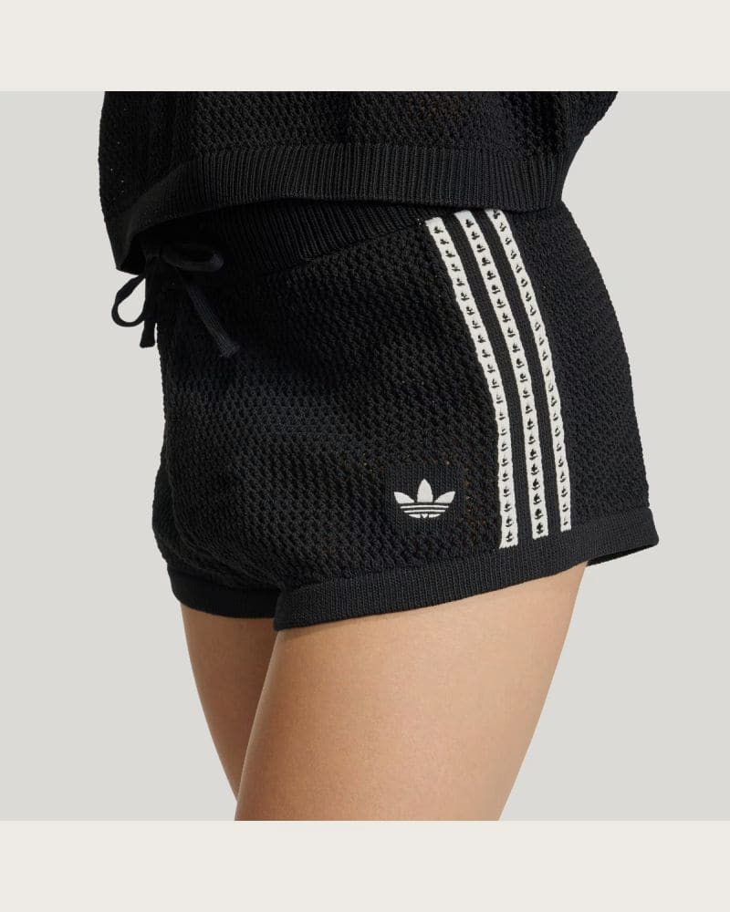 Dámske kraťasy ADIDAS ORIGINALS CROCHET SHORTS BLACK – fotka 6