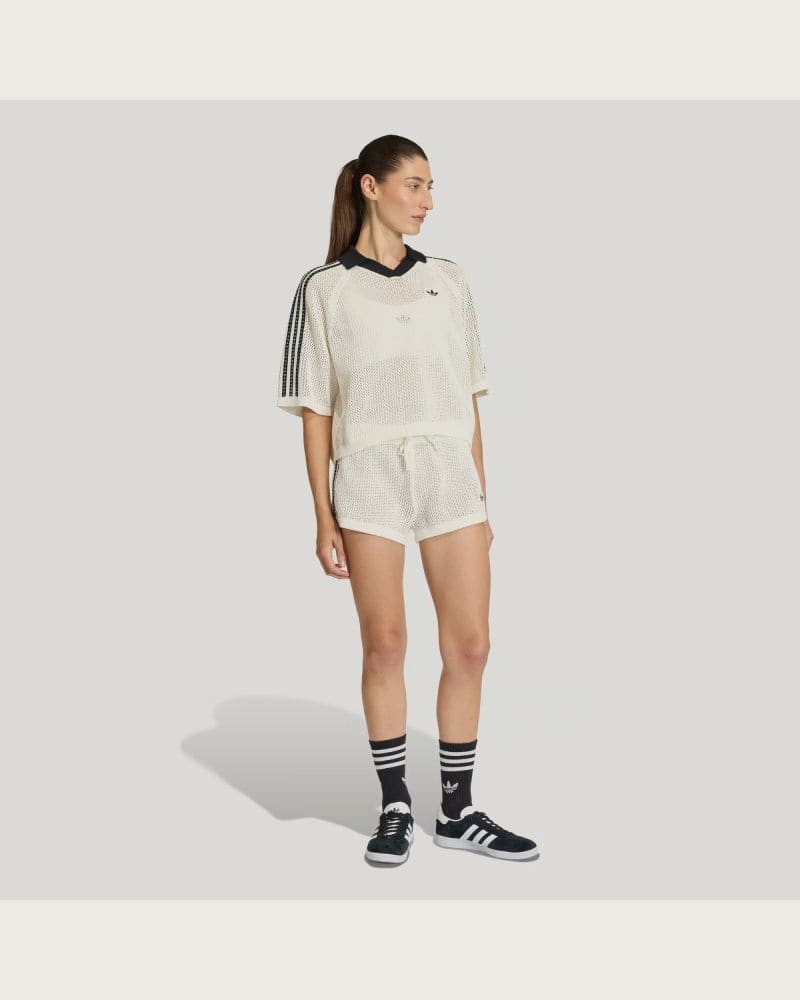 Dámske kraťasy ADIDAS ORIGINALS CROCHET SHORTS OWHITE – fotka 4