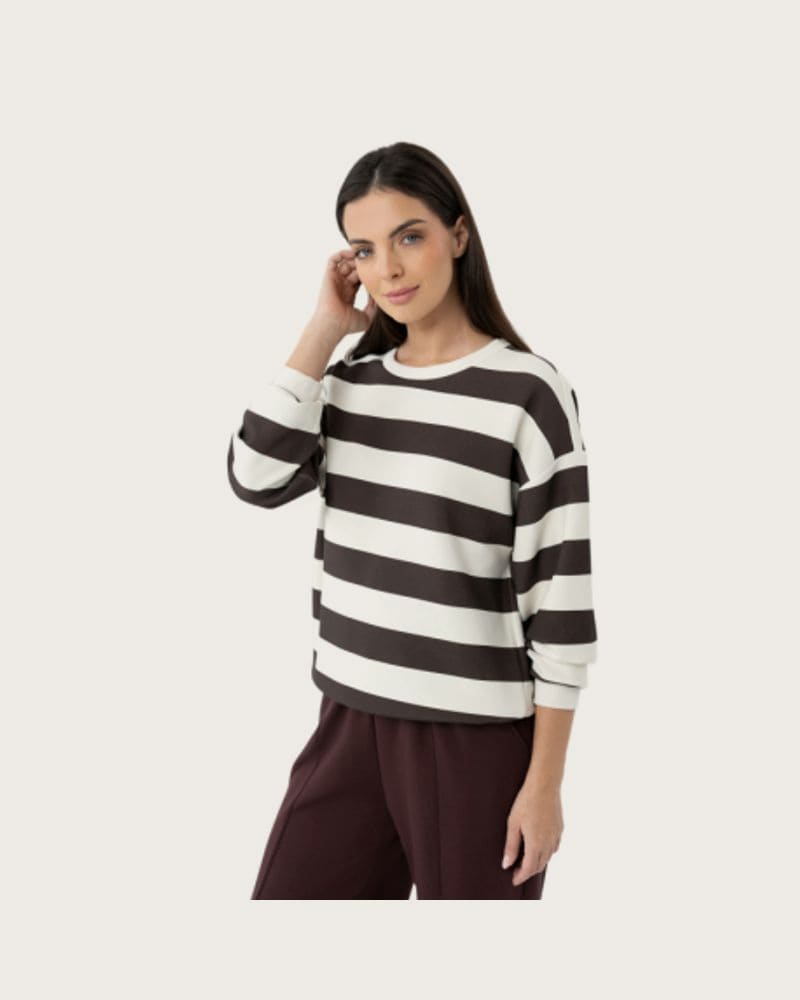 Dámska mikina VOLCANO B-MAGNE-500-BROWN