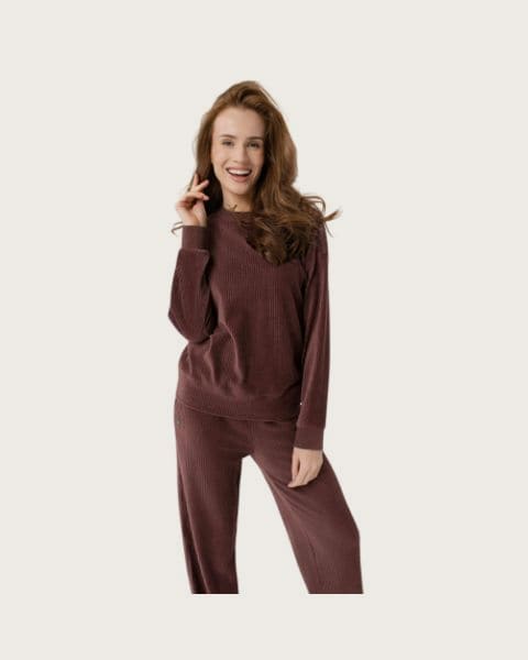 Dámska mikina VOLCANO B-CAMEL 403-BURGUNDY