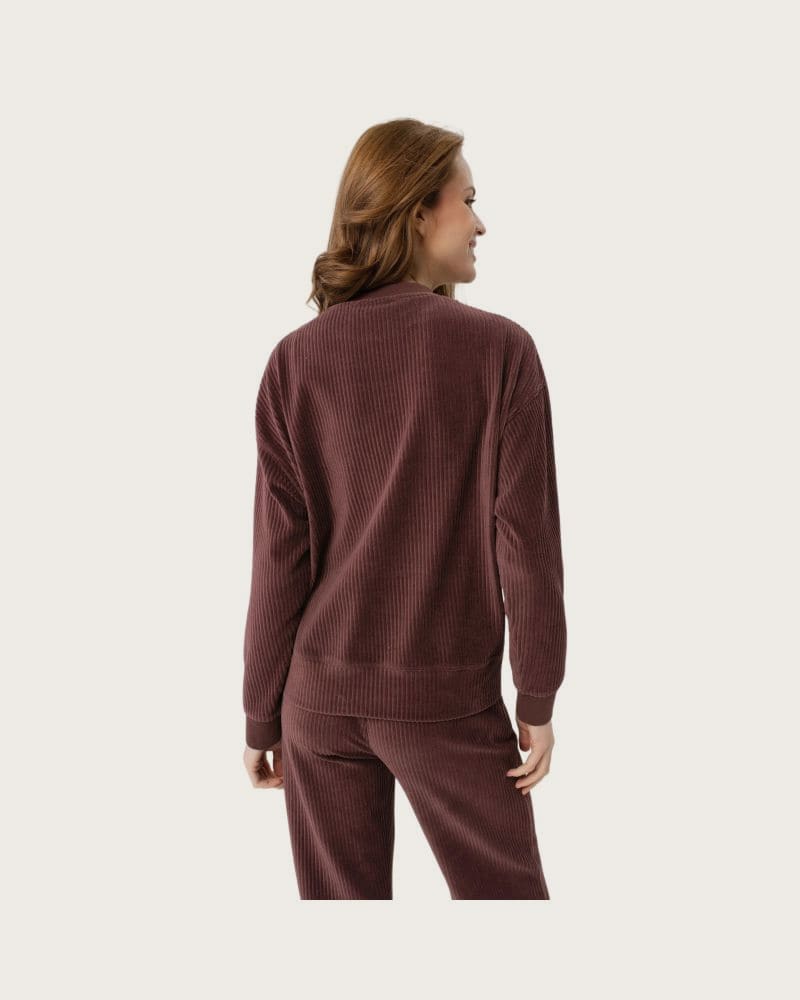 Dámska mikina VOLCANO B-CAMEL 403-BURGUNDY – fotka 2