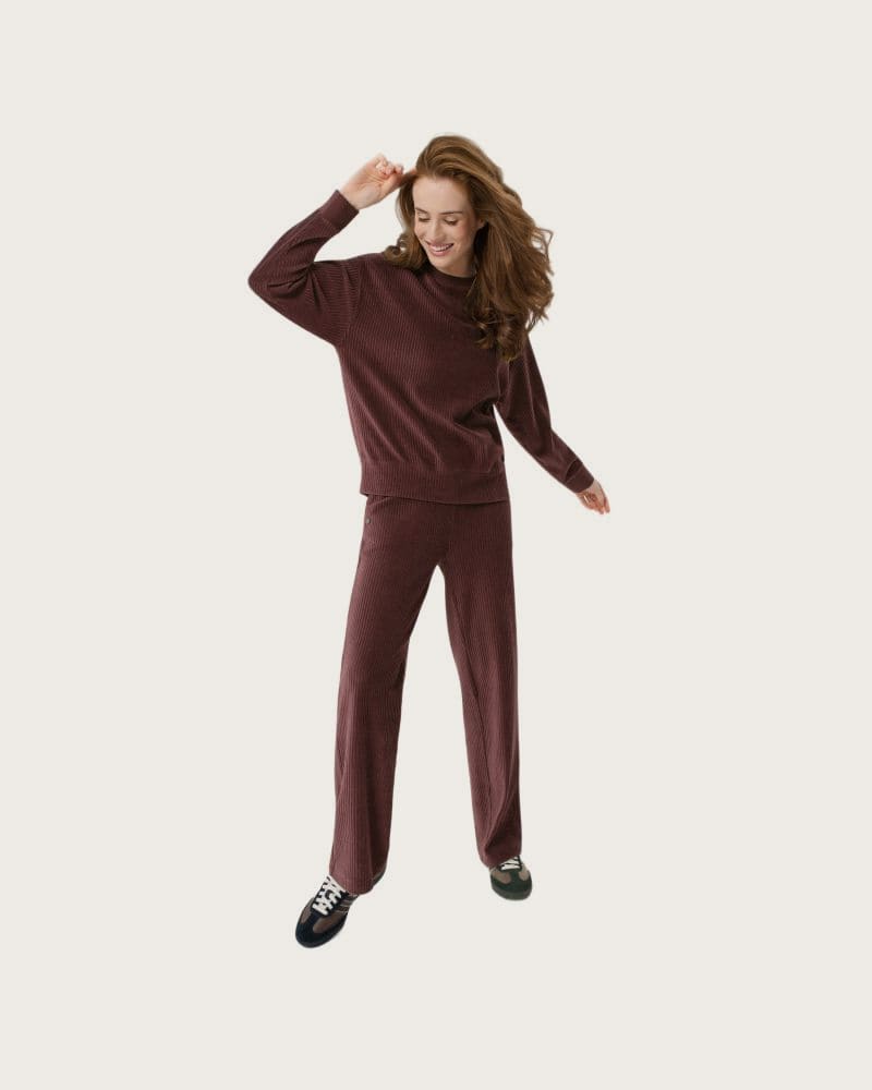 Dámska mikina VOLCANO B-CAMEL 403-BURGUNDY – fotka 3