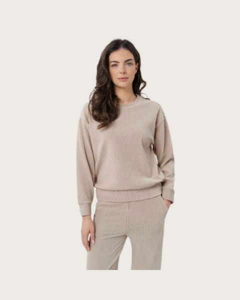 Dámska mikina VOLCANO B-CAMEL 101-CREAM