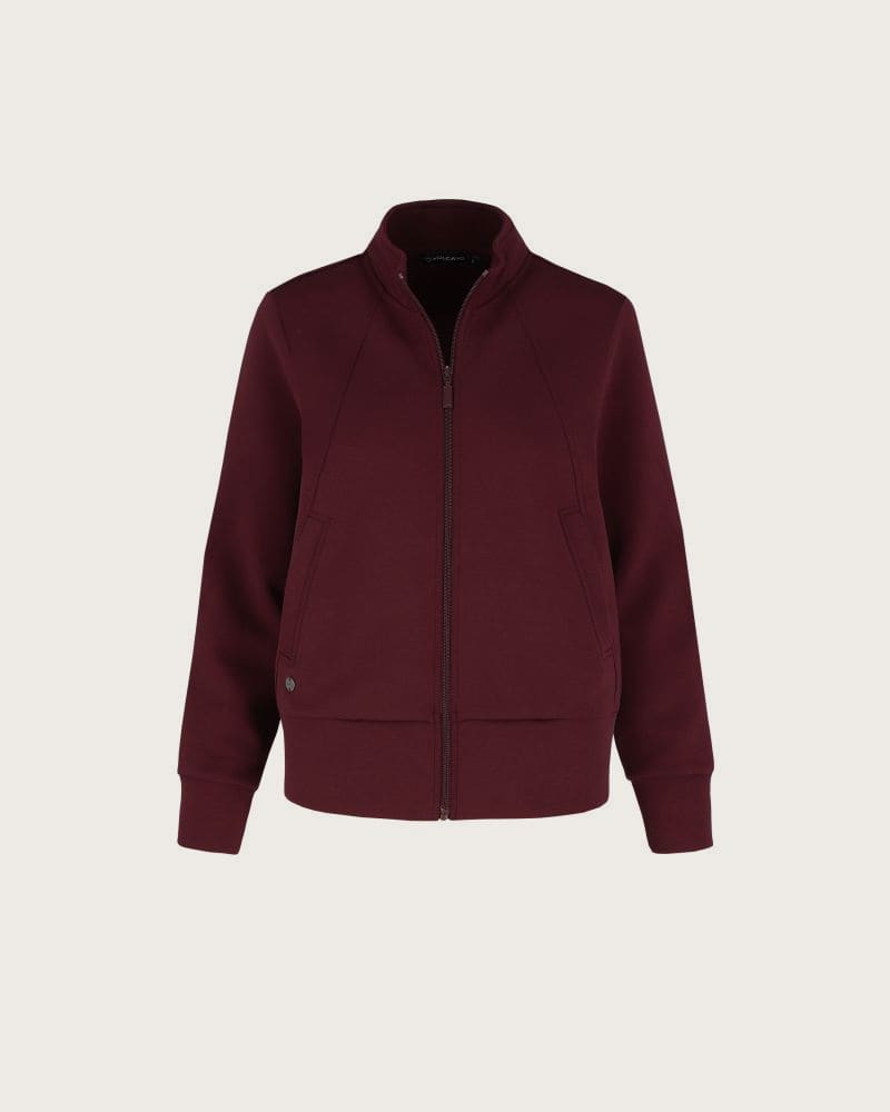 Dámska mikina so zipsom VOLCANO B-NOVA-403-BURGUNDY – fotka 4