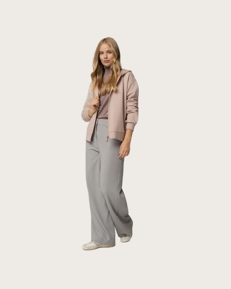 Dámska mikina so zipsom VOLCANO B-CASSI-401-PINK – fotka 3