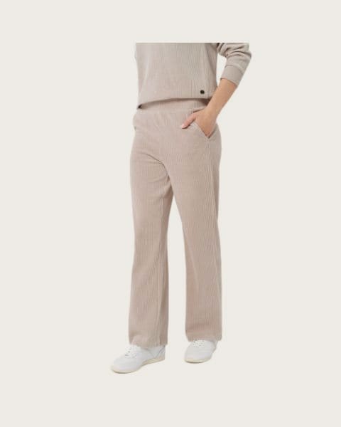 Dámske tepláky VOLCANO N-CAISY-101-CREAM
