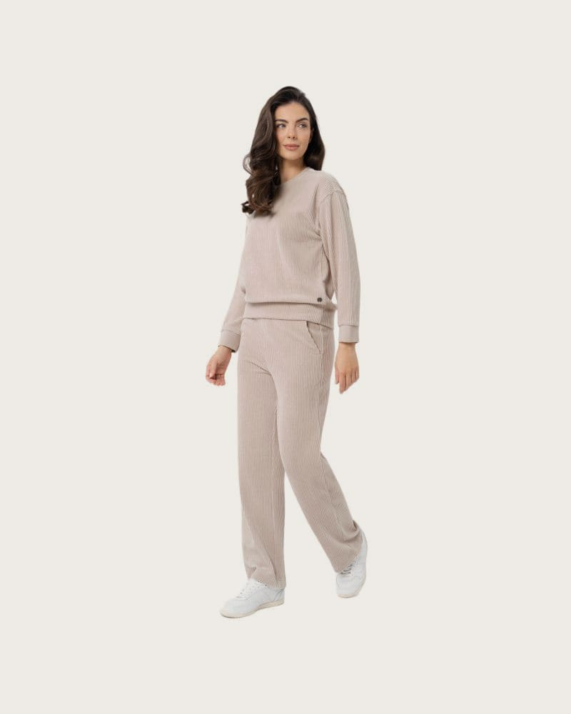 Dámske tepláky VOLCANO N-CAISY-101-CREAM – fotka 3