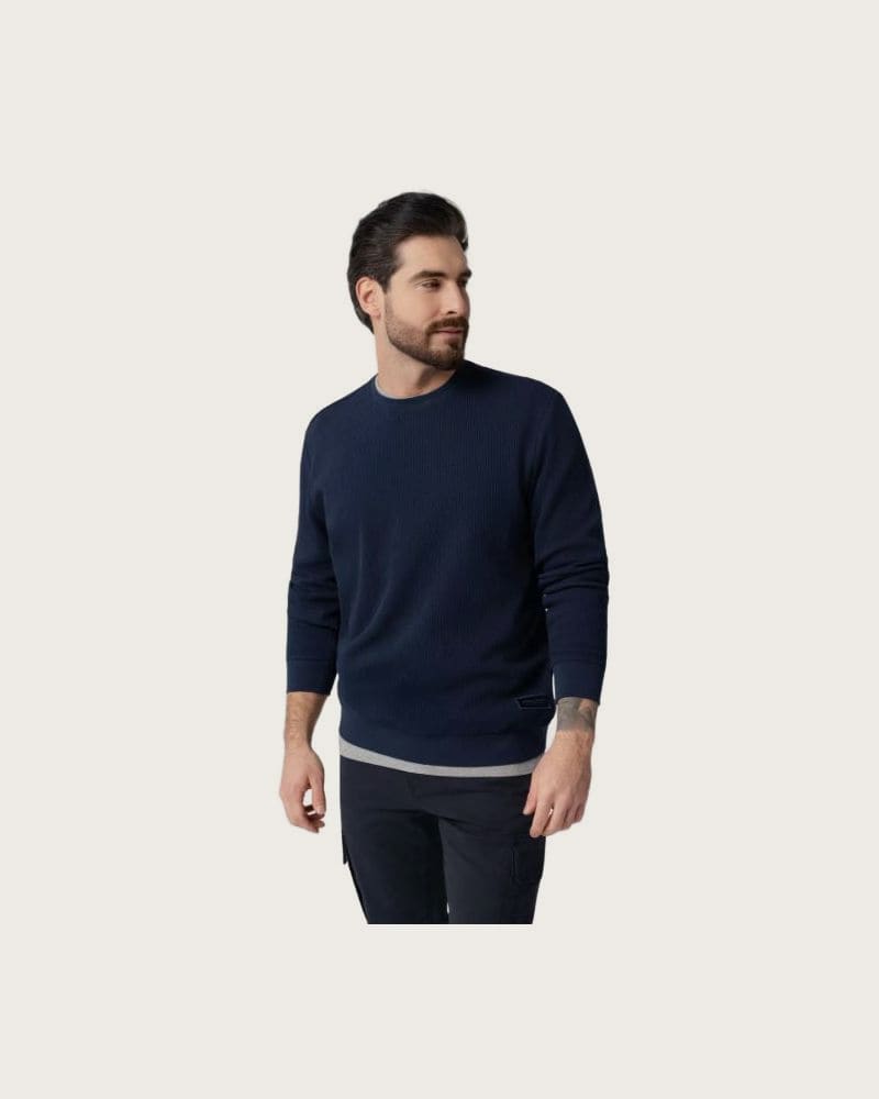 Pánska mikina VOLCANO B-TONE-600-NAVY – fotka 2