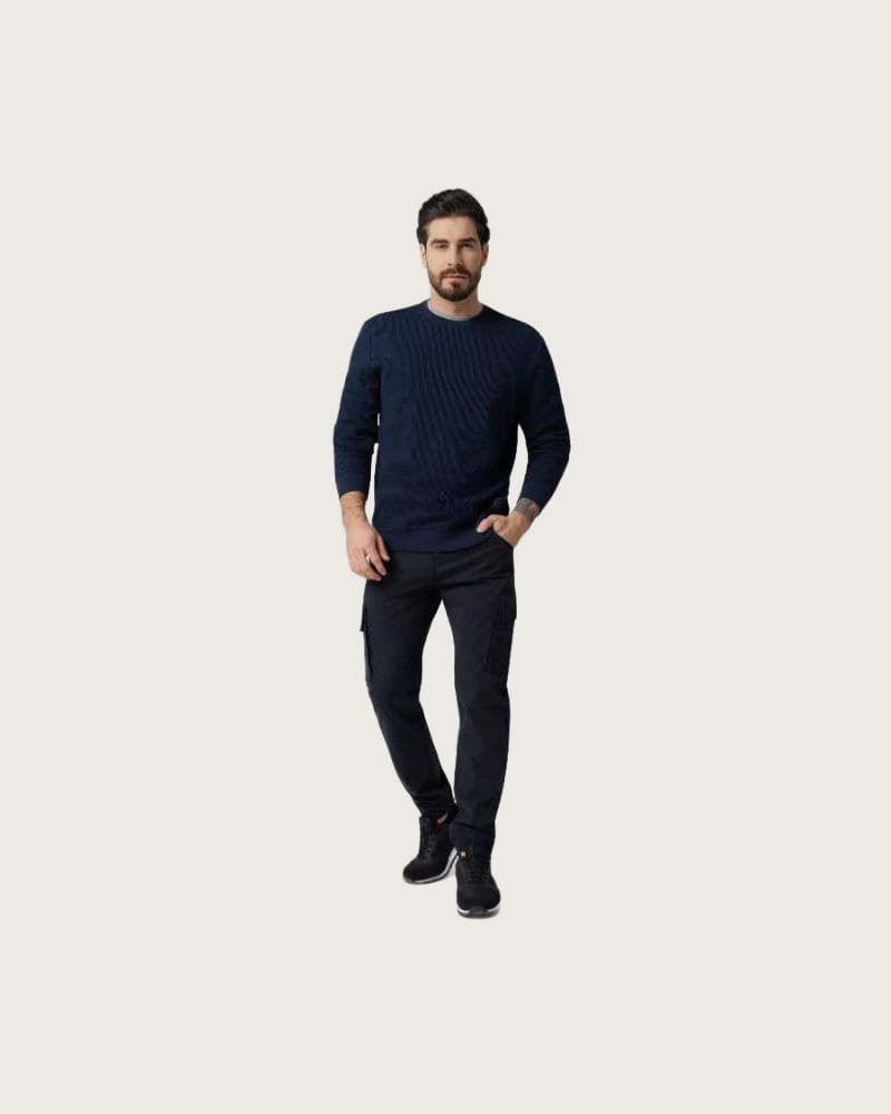 Pánska mikina VOLCANO B-TONE-600-NAVY – fotka 4