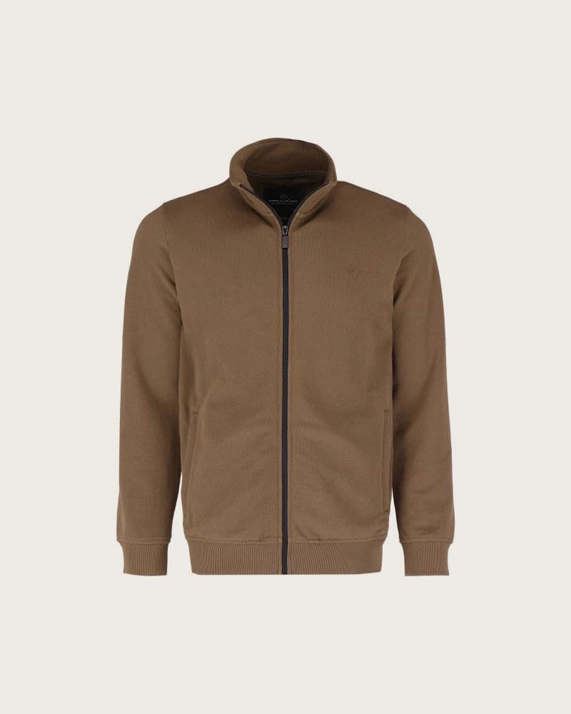 Pánska mikina so zipsom VOLCANO B-DRACO-500-BROWN – fotka 5