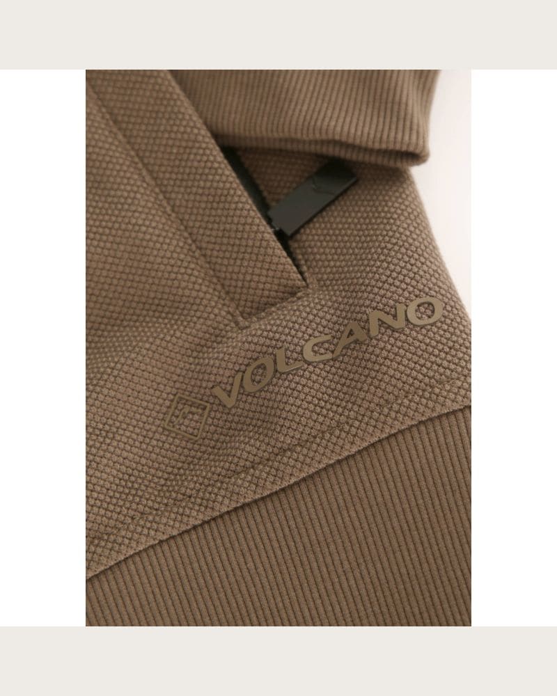 Pánska mikina so zipsom VOLCANO B-DRACO-500-BROWN – fotka 7