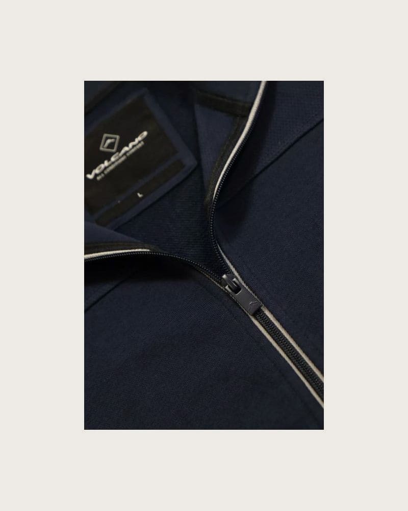 Pánska zateplená mikina so zipsom VOLCANO B-POPLAR-600-NAVY – fotka 6