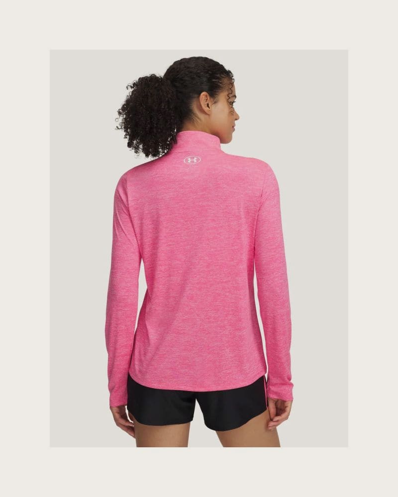 Dámska bežecká mikina s 1 2 zipsom UNDER ARMOUR Tech 1 2 Zip- Twist – fotka 3