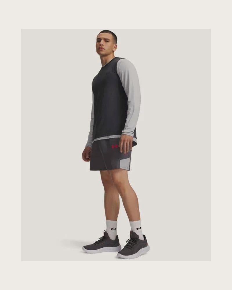 Pánske tréningové kraťasy UNDER ARMOUR UA Tech Utility Shorts-GRY – fotka 3