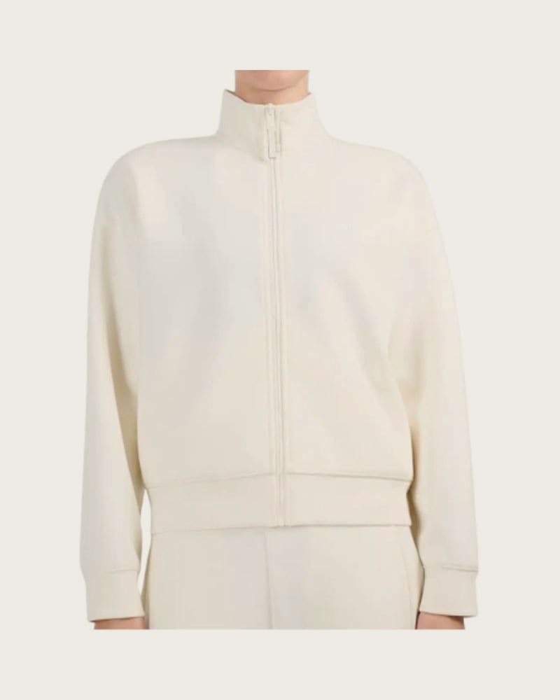 Dámska zateplená mikina so zipsom 4F SWEATSHIRT F2909-11S-OFF WHITE