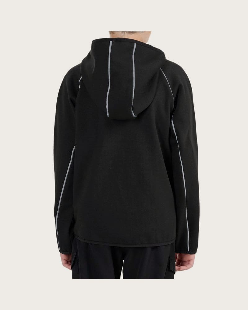 Chlapčenská zateplená tréningová mikina so zipsom 4F JUNIOR SWEATSHIRT FNK M0954-20S-DEEP BLACK – fotka 3