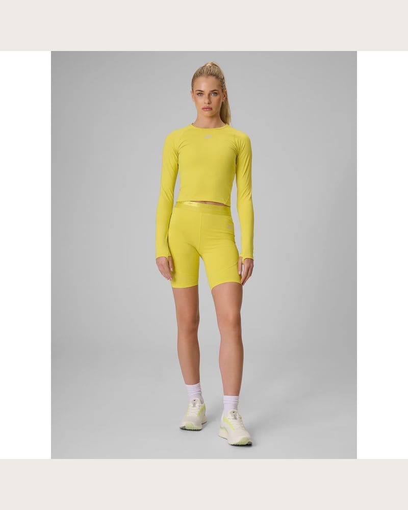 Dámske tréningové kraťasy 4F SHORT TIGHTS FNK F122-71S-YELLOW – fotka 3