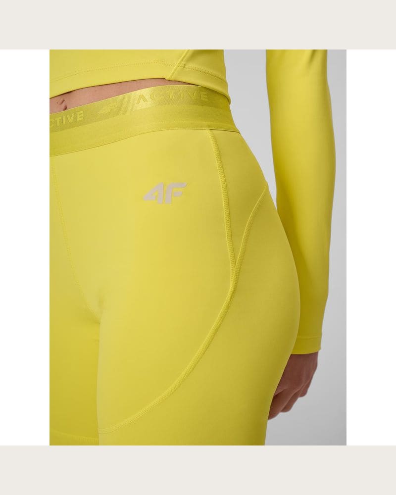 Dámske tréningové kraťasy 4F SHORT TIGHTS FNK F122-71S-YELLOW – fotka 7