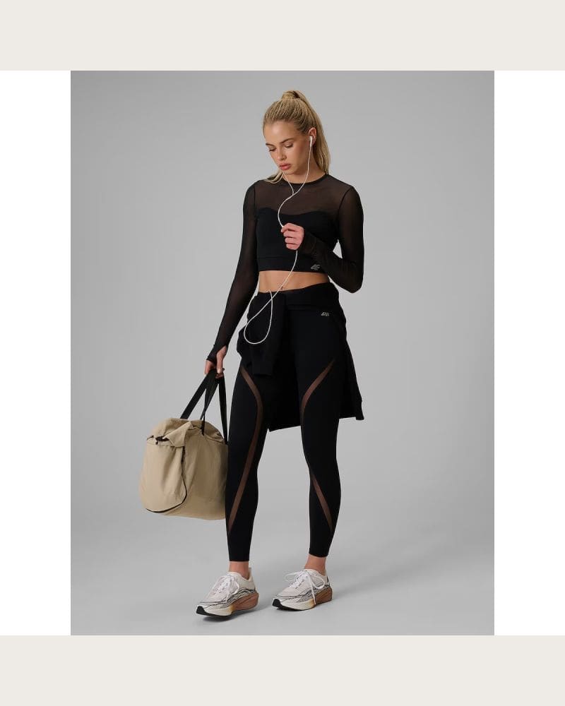 Dámske legíny 4F TIGHTS FNK F475-20S-DEEP BLACK – fotka 3