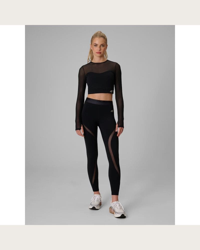 Dámske legíny 4F TIGHTS FNK F475-20S-DEEP BLACK – fotka 4