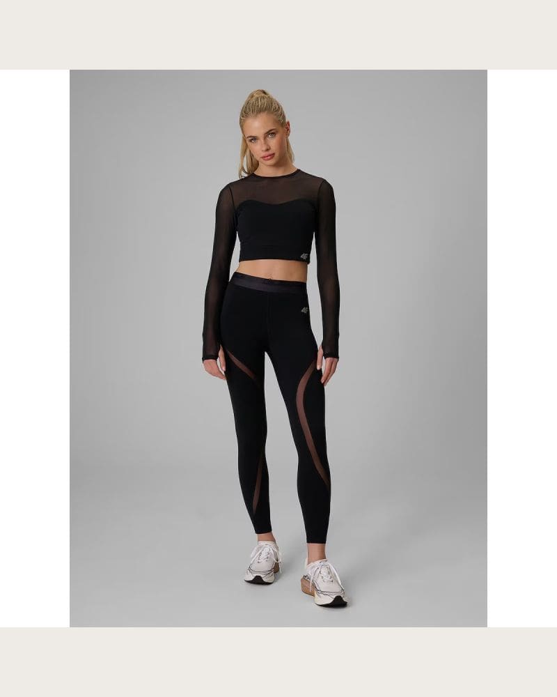 Dámske legíny 4F TIGHTS FNK F475-20S-DEEP BLACK – fotka 5