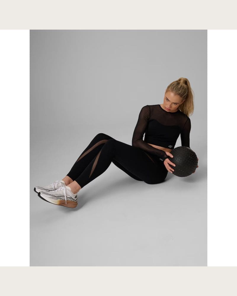 Dámske legíny 4F TIGHTS FNK F475-20S-DEEP BLACK – fotka 8