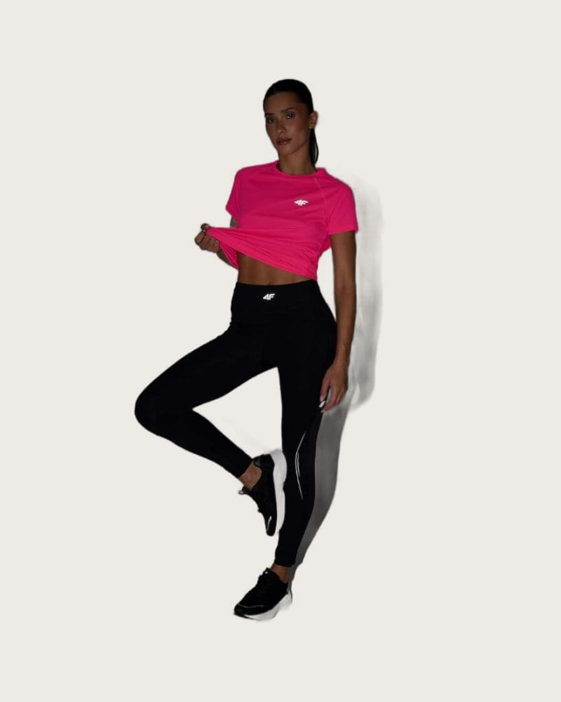 Dámske kompresné legíny 4F TIGHTS FNK F474-20S-DEEP BLACK – fotka 4