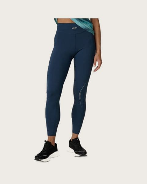 Dámske bežecké zateplené legíny 4F TIGHTS FNK F474-31S-NAVY