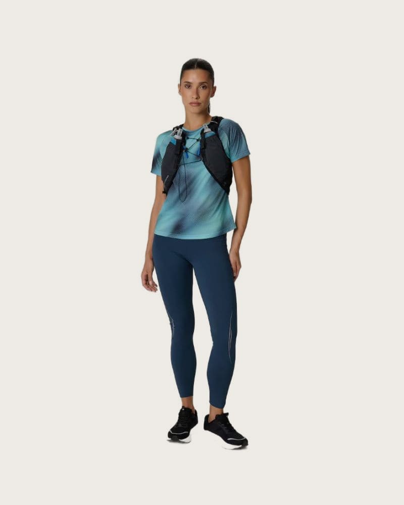 Dámske bežecké zateplené legíny 4F TIGHTS FNK F474-31S-NAVY – fotka 2