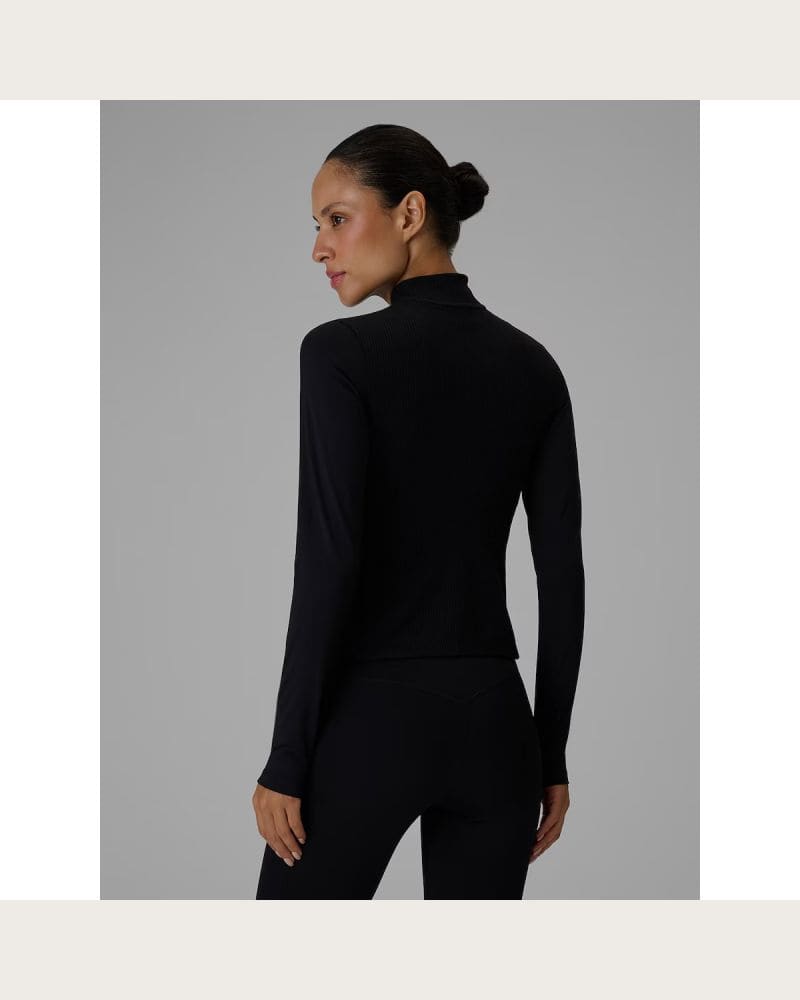Dámska zateplená tréningová mikina so zipsom 4F SWEATSHIRT FNK F0917-20S-DEEP BLACK – fotka 4