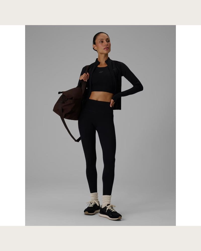 Dámske legíny 4F TIGHTS FNK F480-20S-DEEP BLACK – fotka 4