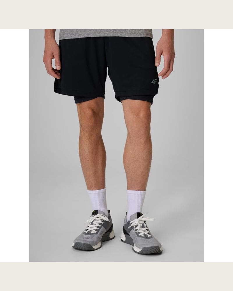 Pánske tréningové kraťasy 4F SHORTS FNK M1738-20S-DEEP BLACK – fotka 2
