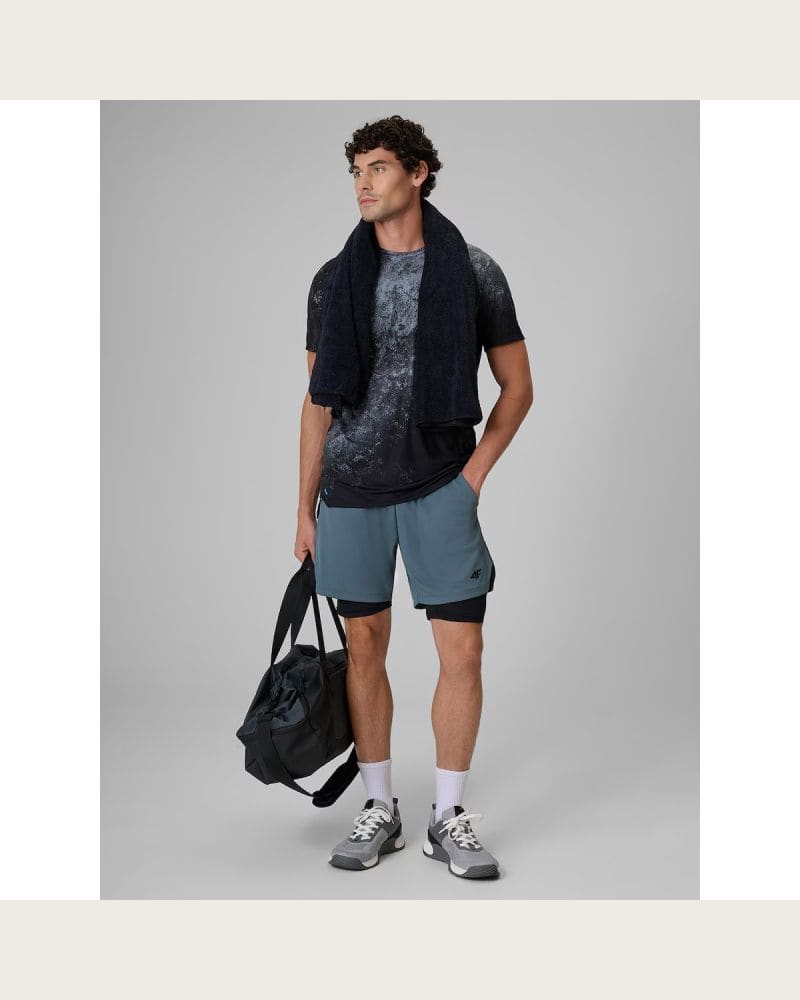 Pánske tréningové kraťasy 4F SHORTS FNK M1738-42S-LIGHT GREEN – fotka 3
