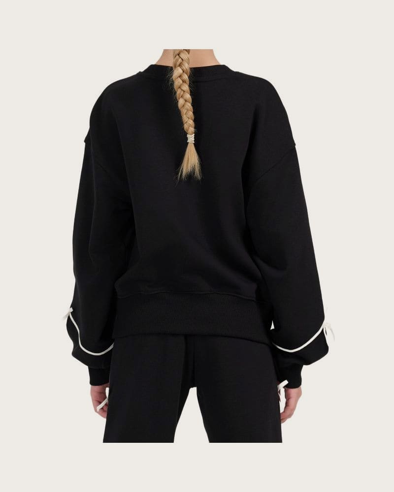 Dievčenská mikina 4F JUNIOR SWEATSHIRT F2696-20S-DEEP BLACK – fotka 3