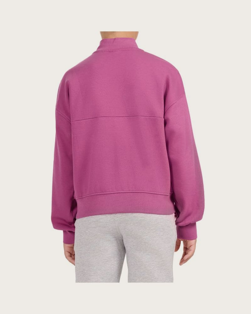 Dievčenská mikina s 1 2 zipsom 4F JUNIOR SWEATSHIRT F2701-51S-VIOLET – fotka 3