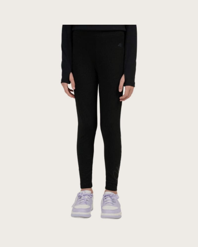 Dievčenské legíny 4F JUNIOR TIGHTS CAS F313-20S-DEEP BLACK