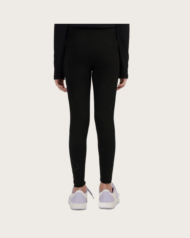 Dievčenské legíny 4F JUNIOR TIGHTS CAS F313-20S-DEEP BLACK – fotka 2
