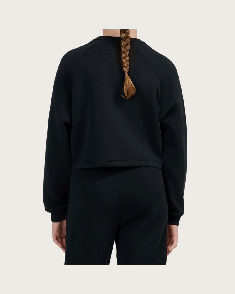 Dievčenská mikina 4F JUNIOR SWEATSHIRT F2705-20S-DEEP BLACK – fotka 3